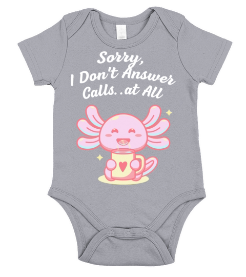 Sorry I Dont Answer Calls at All Introvert Sayings Short Sleeve Baby One-Piece