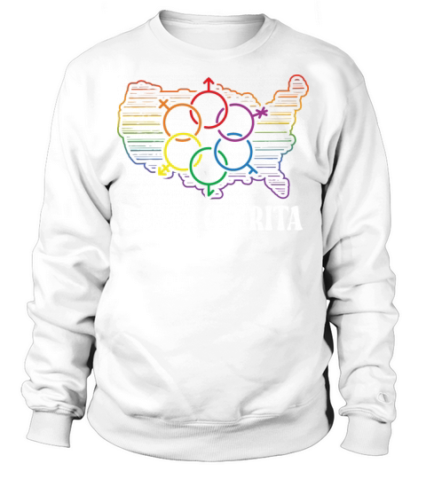 Santa Clarita Pride Month Pride Flag LGBT Communit Sweatshirt Unisex