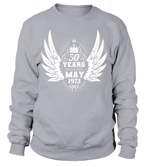 Vintage 50th Birthday with Angel Wings and Crown Sweatshirt Unisex