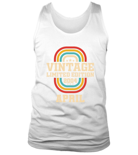 19th birthday April vintage 2004 vintage Tank Top Unisex