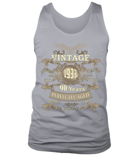 Gift for 90th birthday - Vintage ornaments - gift Tank Top Unisex