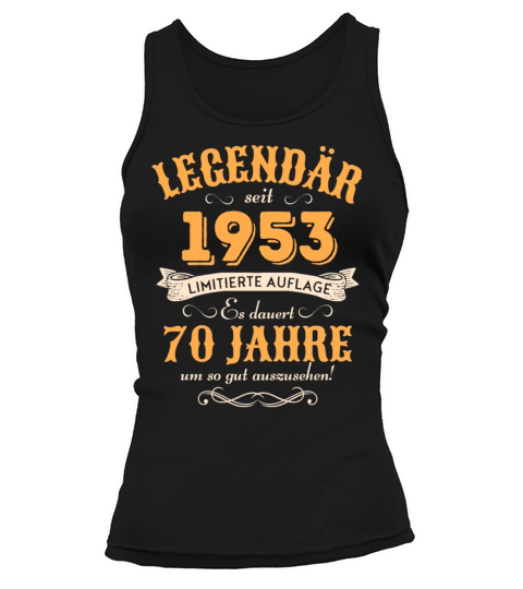 70th Birthday Vintage 1953 Tank top Woman