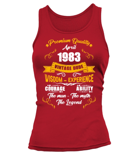 April 1983 Vintage Birthday Present Tank top Woman