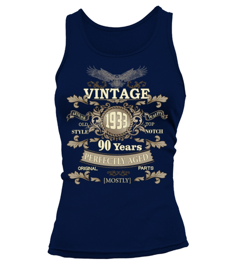 Gift for 90th birthday - Vintage ornaments - gift Tank top Woman