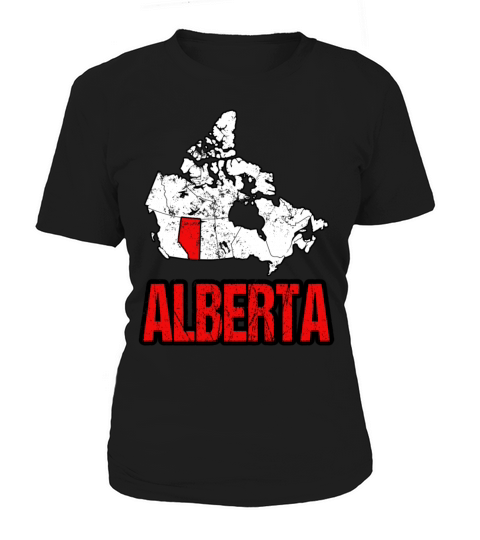Alberta Vintage Canada Map Women's T-Shirt