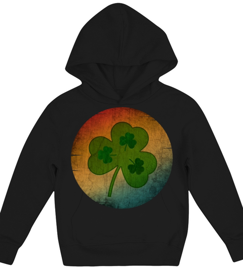 SHAMROCK VINTAGE LEAF ST PATRICK S DAY Kids Hoodie