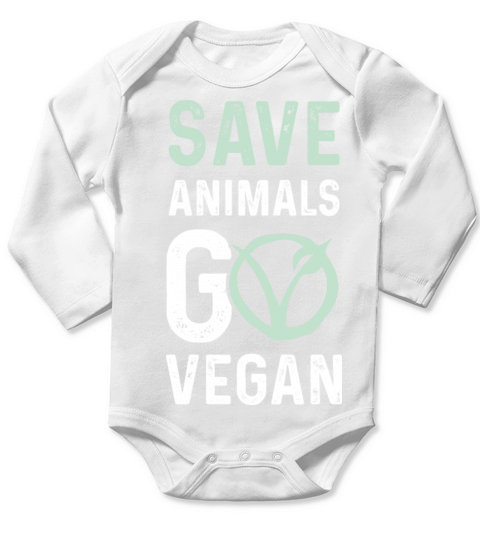 animal welfare vegan Long Sleeve Baby One-Piece
