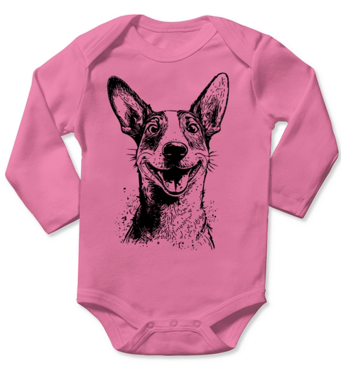 Dog Portrait For Proud Jack Dog Owners Long Sleeve Baby One-Piece