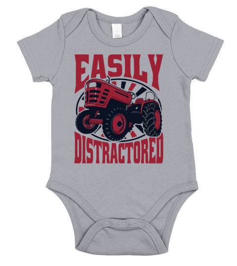 Easily Distractored Agribusiness Agriculture Short Sleeve Baby One-Piece