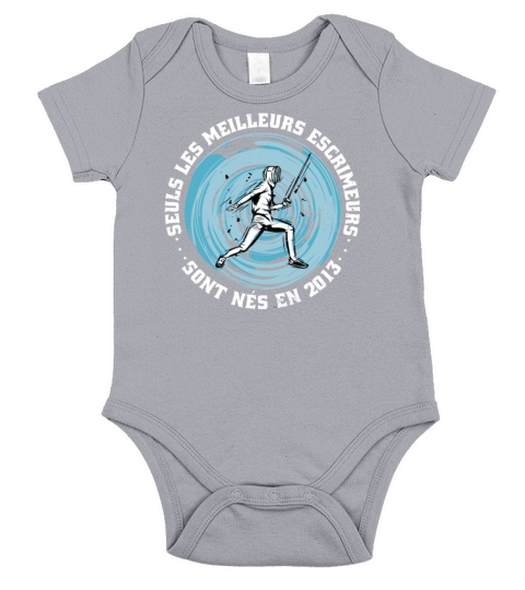 Fencers born in 2013 Birthday Vintage Short Sleeve Baby One-Piece