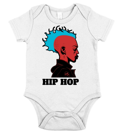 Hip Hop Forever Short Sleeve Baby One-Piece
