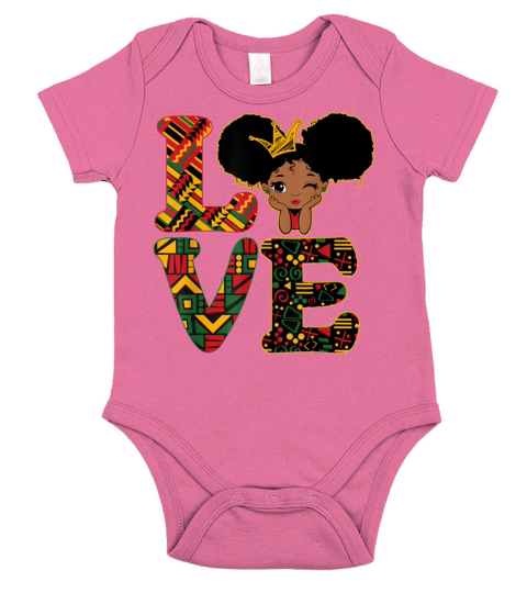 LOVE Black History Month Strong African Toddler Gi Short Sleeve Baby One-Piece