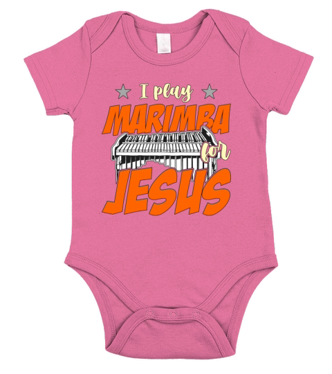 Marimba I Play Marimba For Jesus Loves Percussion Short Sleeve Baby One-Piece