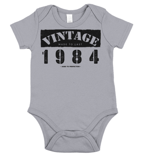 Vintage Classic 1984 39th Birthday - 39 Years Old Short Sleeve Baby One-Piece