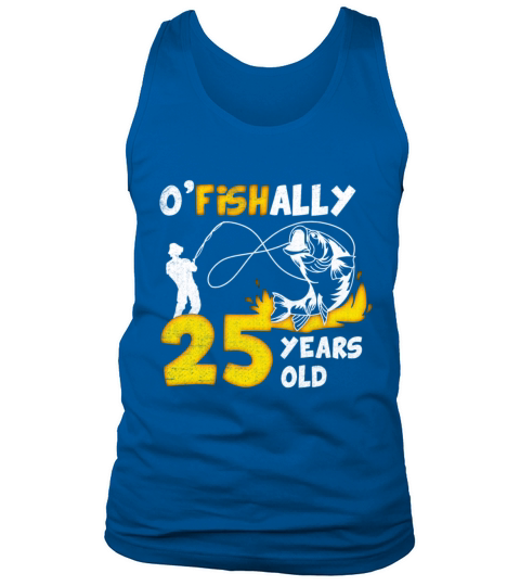 25th Birthday Fishing 1978 Vintage Fisherman Angle Tank Top Unisex