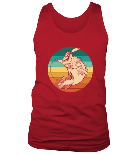 Retro Bass Fishing - Sunset Tank Top Unisex