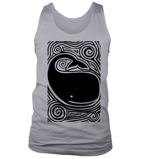 Whale Black Tank Top Unisex