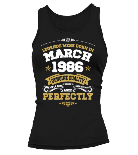 Vintage Aged To Perfection March 1986 Tank top Woman