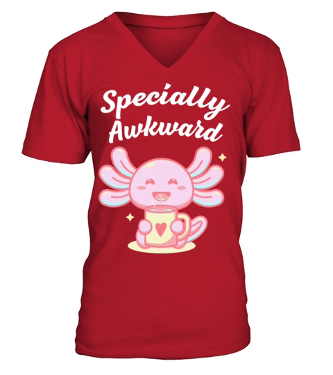 Specially Awkward Introvert Sayings Antisocial Quo V-Neck T-shirt