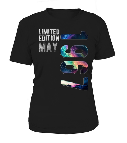 Limited Edition 1967 May Birthday Polar Lights Women's T-Shirt