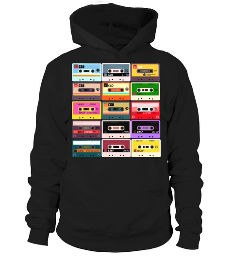 pattern cassette Hoodie Unisex
