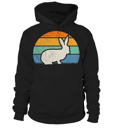 Retro Vintage Rabbit Bunnies Hare Bunny Rabbits Hoodie Unisex