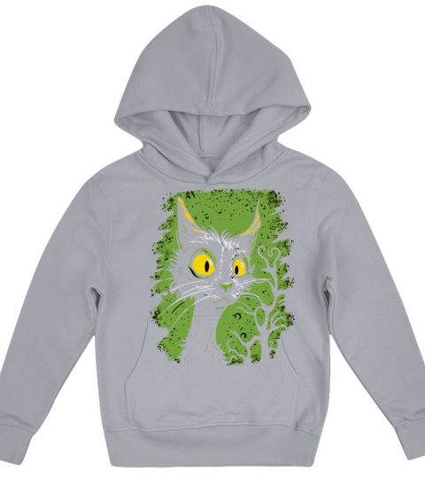 surprised vintage cartoon cat Kids Hoodie