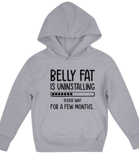 Uninstalling Belly Fat Fitness Trainer Workout Kids Hoodie