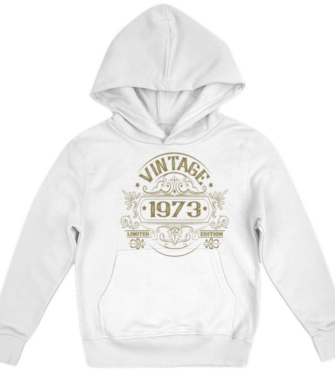 Vintage 1973 birthday vintage Kids Hoodie