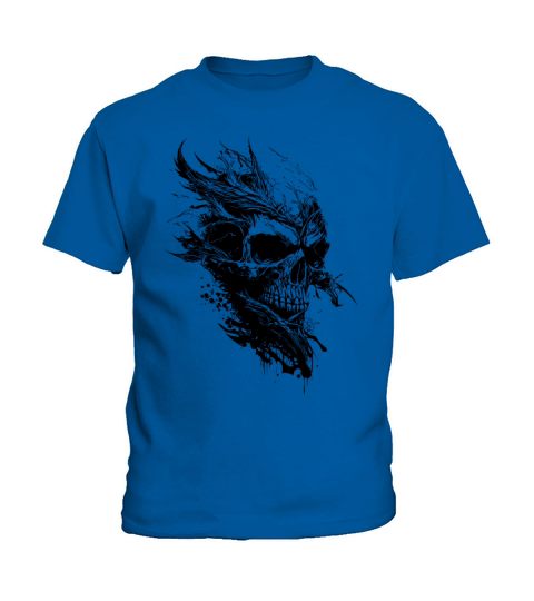 Vintage Creepy Tattoo Skull Kids T-Shirt