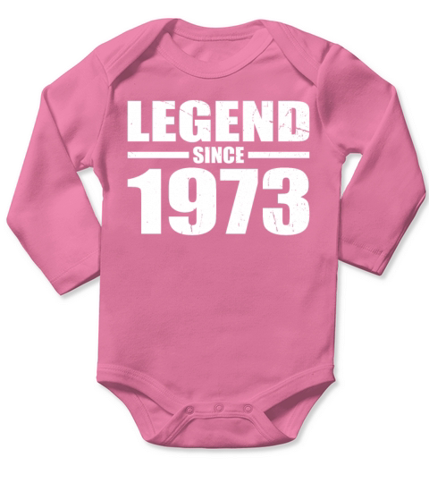 50th birthday vintage 1973 legend since 1973 Long Sleeve Baby One-Piece