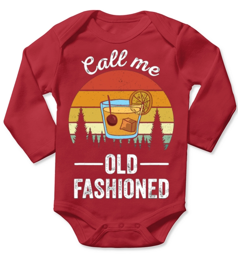 Call Me Old Fashioned Long Sleeve Baby One-Piece