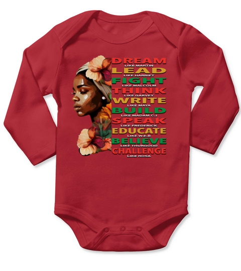 Melanin Black History Month Juneteenth African Pri Long Sleeve Baby One-Piece