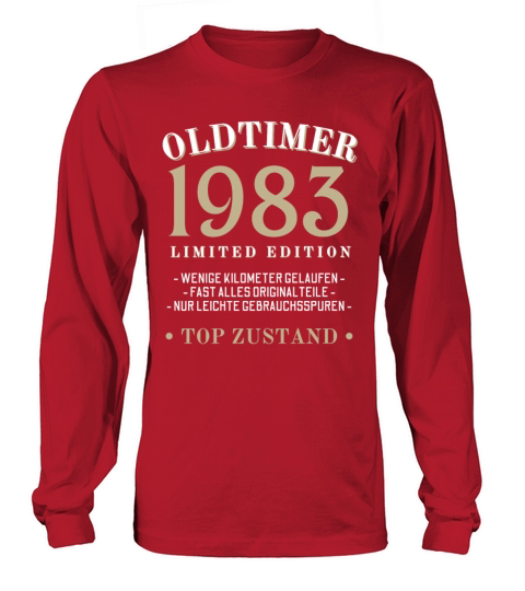40th Birthday Vintage 1983 Long sleeved Unisex