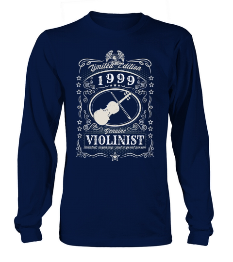 Vintage 1999 Violinist Birthday Gift Violin Player Long sleeved Unisex