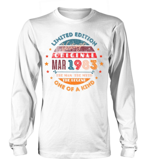 Vintage Original March 1983 Long sleeved Unisex