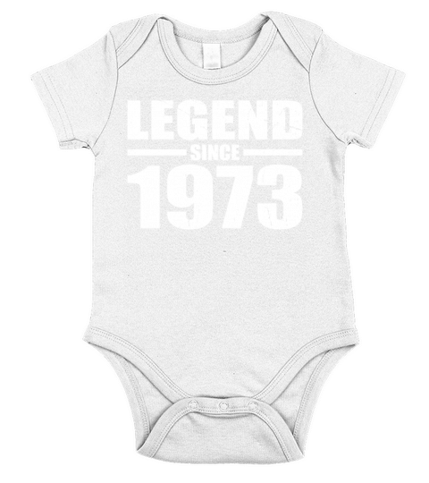 50th birthday vintage 1973 legend since 1973 Short Sleeve Baby One-Piece