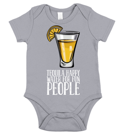 Tequila Happy Water For Fun People Short Sleeve Baby One-Piece