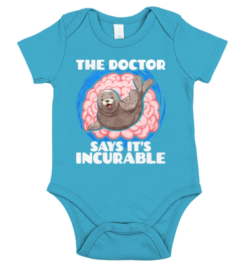 The Doctor Says It Is Incurable Seal Short Sleeve Baby One-Piece
