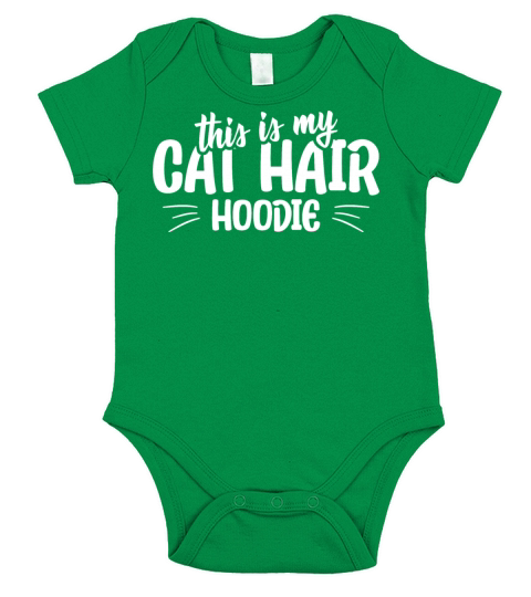 This is my cat hair hoodie funny cat quote Short Sleeve Baby One-Piece