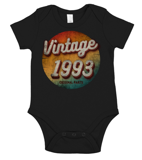 VINTAGE 1993 ORIGINAL PARTS Short Sleeve Baby One-Piece