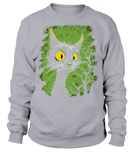 surprised vintage cartoon cat Sweatshirt Unisex