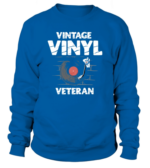 Vintage Vinyl Veteran Audiophile Music Lover Sweatshirt Unisex