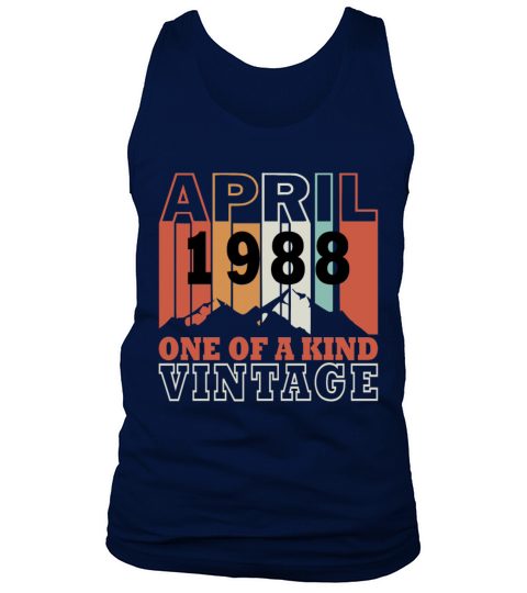 Born April 1988 Vintage Tank Top Unisex