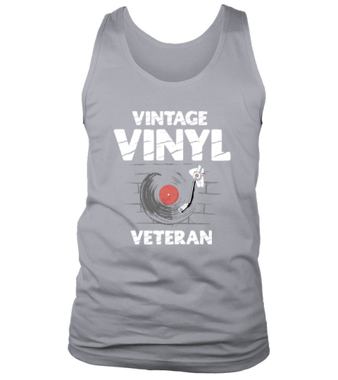 Vintage Vinyl Veteran Audiophile Music Lover Tank Top Unisex