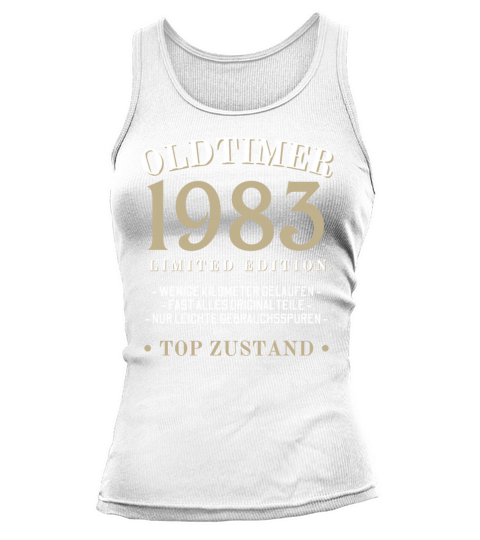 40th Birthday Vintage 1983 Tank top Woman