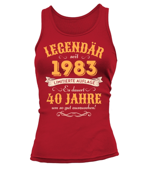 40th Birthday Vintage 1983 Tank top Woman