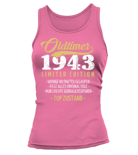 80th Birthday Vintage 1943 Tank top Woman