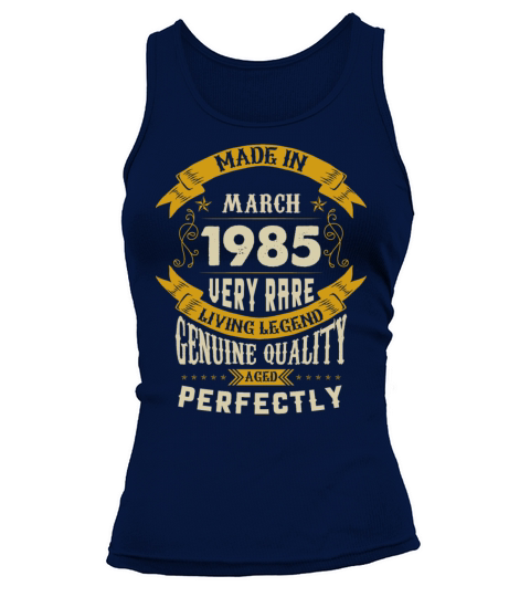March 1985 Vintage Birthday Present Tank top Woman