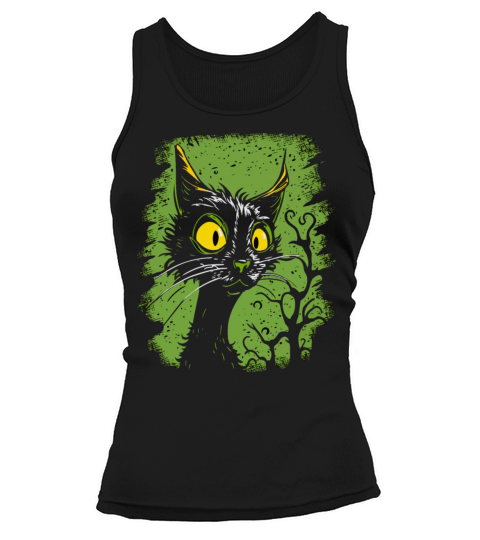 surprised vintage cartoon cat Tank top Woman